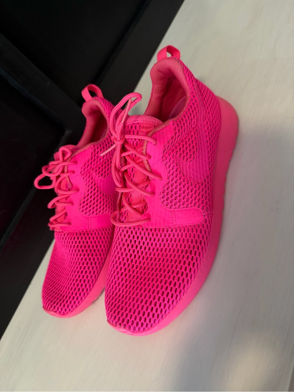 Nike Pink Mesh Running Shoes